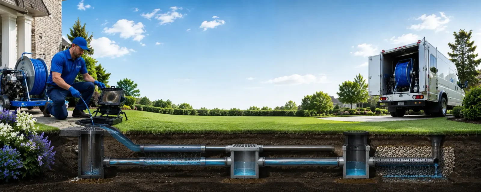 Outdoor drain cleaning information for Sylvia, KS